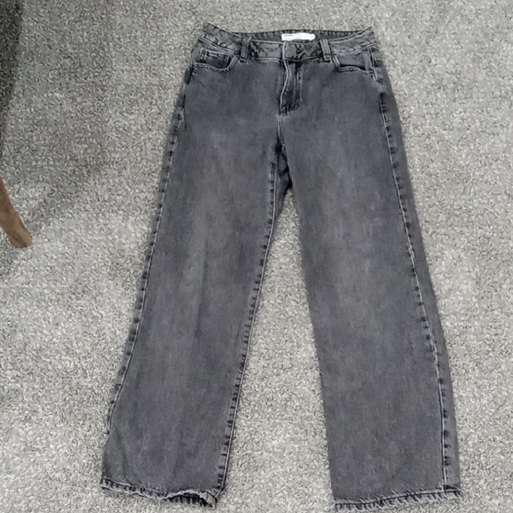 Garage Denim Droin Annees 90's Straight Faded Dusk Gray Juniors Jeans Size 5/27 - Picture 3 of 4